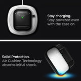 Spigen AirPods 1/2 Skal Rugged Armor Svart