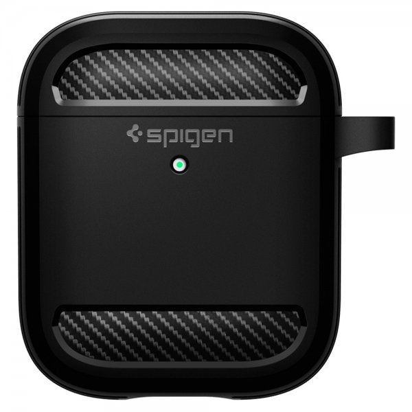 Spigen AirPods 1/2 Skal Rugged Armor Svart