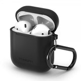 Spigen AirPods 1/2 Skal Silicone Case Svart