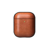 Journey AirPods (1/2) Skal Äkta Läder Tan