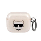 Karl Lagerfeld AirPods 3 Skal Choupette Glitter Guld