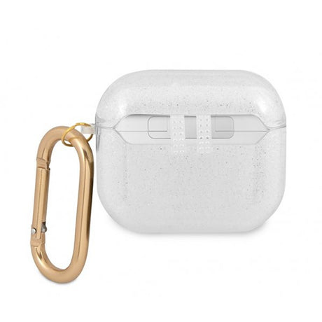 Guess AirPods 3 Skal Glitter Case Transparent