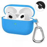 Enkay AirPods 3 Skal i Silikon med Karbinhake Blå