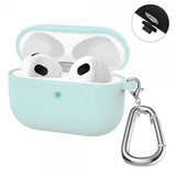 Enkay AirPods 3 Skal i Silikon med Karbinhake Ljusgrön