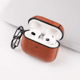 AirPods 3 Skal Lädertextur Ljusbrun