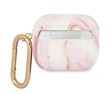 Guess AirPods 3 Skal Shiny Marble Rosa