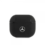 Mercedes Benz AirPods 3 Skal Metal Logo Svart