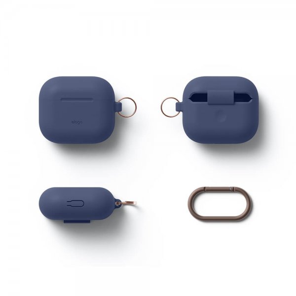 Elago AirPods 3 Skal Silicone Hang Case Indigo