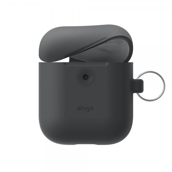 Elago AirPods 3 Skal Silicone Hang Case Mörkgrå