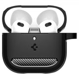 Spigen AirPods 4 Skal Rugged Armor Matte Black