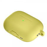 AirPods Pro 2 Skal i Silikon med Karbinhake Gul