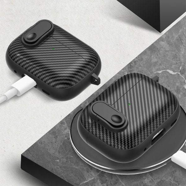 AirPods Pro 2 Skal Kolfibermönster Gul