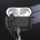 AirPods Pro 2 Skal Kolfibermönster Ljusgrön
