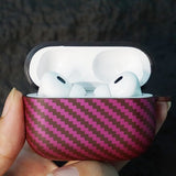 AirPods Pro 2 Skal Kolfibertextur Svart Magenta