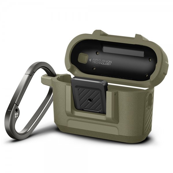 Spigen AirPods Pro 2 Skal Lock Fit Vintage Khaki
