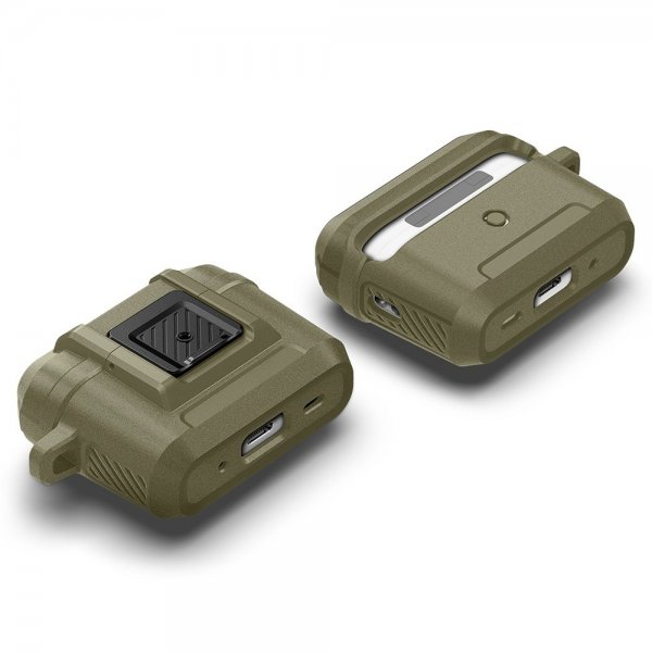 Spigen AirPods Pro 2 Skal Lock Fit Vintage Khaki