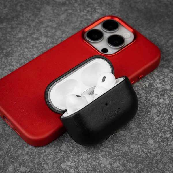 Fixed AirPods Pro 2 Skal PodsLeather MagSafe Svart