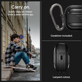 Spigen AirPods Pro 2 Skal Rugged Armor Matte Black