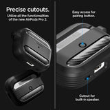 Spigen AirPods Pro 2 Skal Rugged Armor Matte Black