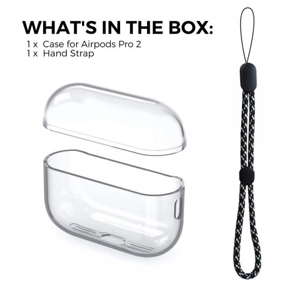 Ahastyle AirPods Pro 2 Skal Transparent