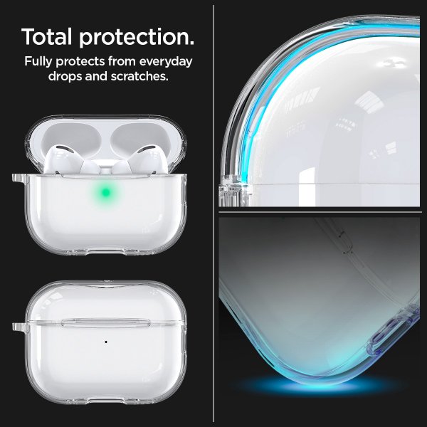 Spigen AirPods Pro 2 Skal Ultra Hybrid Crystal Clear