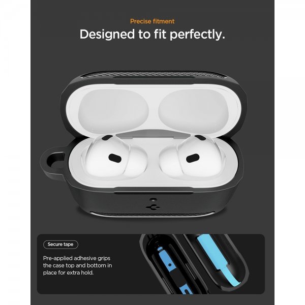 Spigen AirPods Pro 3 Skal Rugged Armor Matte Black