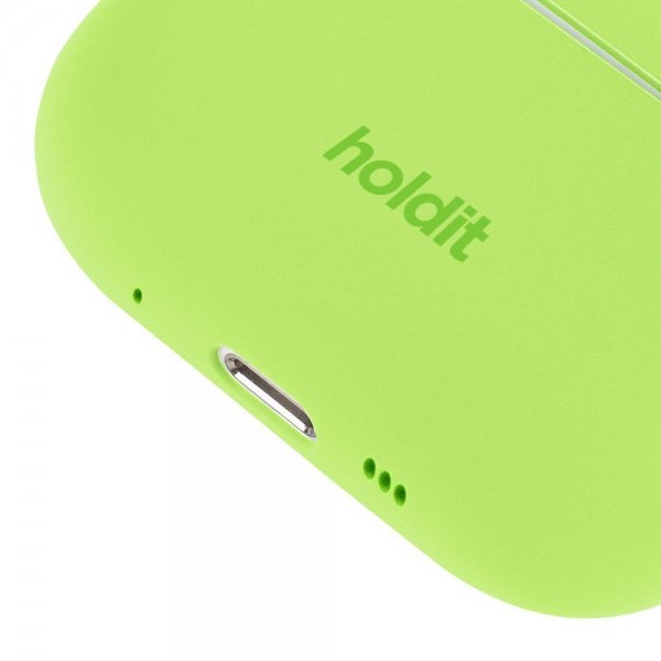 holdit AirPods Pro/AirPods Pro 2 Skal Silikon Acid Green