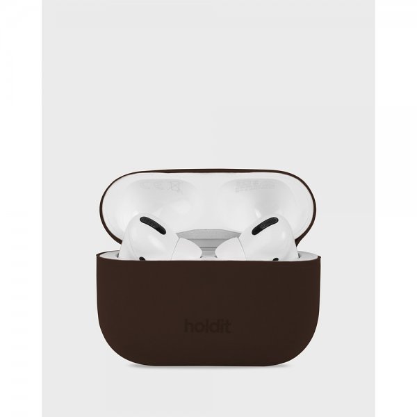 holdit AirPods Pro/AirPods Pro 2 Skal Silikon Chocolate