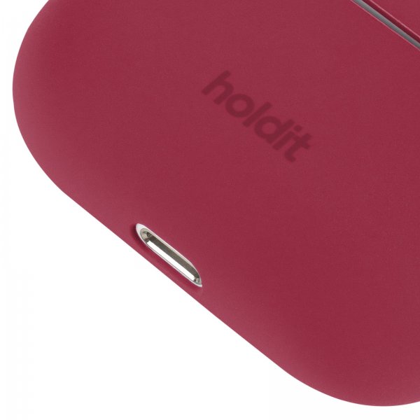 holdit AirPods Pro/AirPods Pro 2 Skal Silikon Red Velvet
