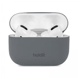 holdit AirPods Pro/AirPods Pro 2 Skal Silikon Space Gray