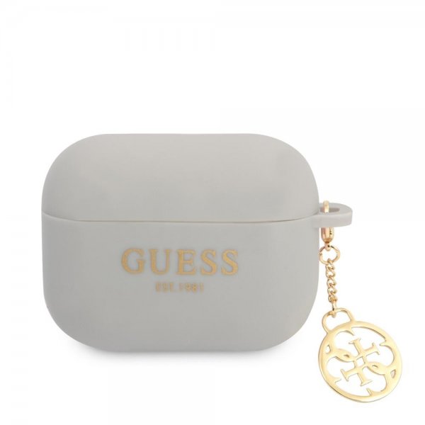 Guess AirPods Pro Skal Classic Logo 4G Charm Grå