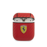 Ferrari AirPods (1/2) Skal Carbon Röd
