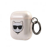 Karl Lagerfeld AirPods (1/2) Skal Choupette Glitter Guld