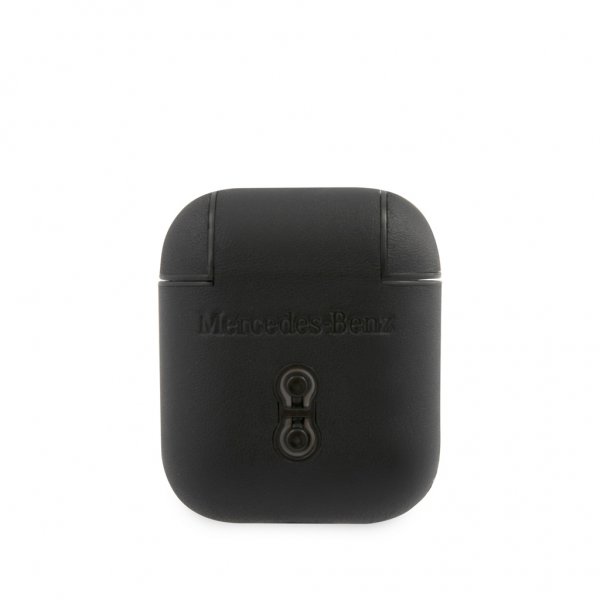 Mercedes Benz AirPods (1/2) Skal Leather Case Svart