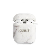 Guess AirPods (1/2) Skal Marble Vit