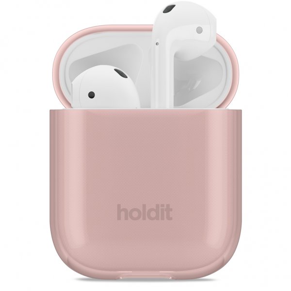 holdit AirPods (1/2) Skal Seethru Blush Pink