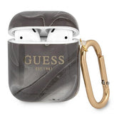 Guess AirPods (1/2) Skal Shiny Marble Svart