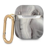 Guess AirPods (1/2) Skal Shiny Marble Svart