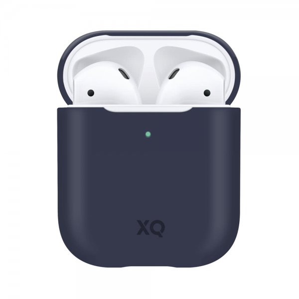 Xqisit AirPods (1/2) Skal Silicone Case Blå
