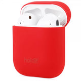 holdit AirPods (1/2) Skal Silikon Nygård Ruby Red