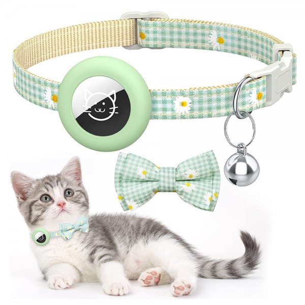 AirTag Hållare Halsband Grön