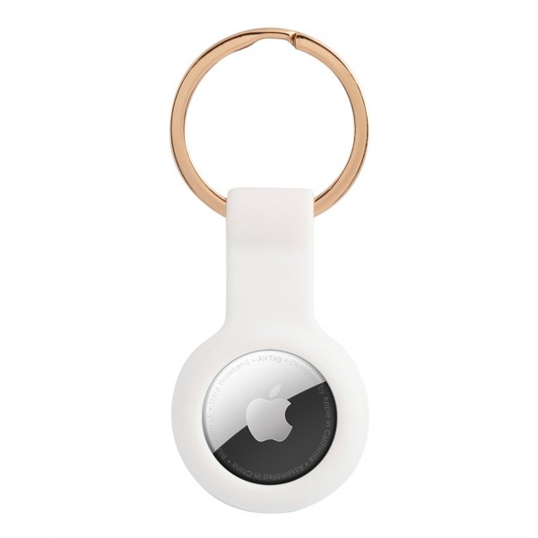 Guess AirTag Hållare med Logo Vit