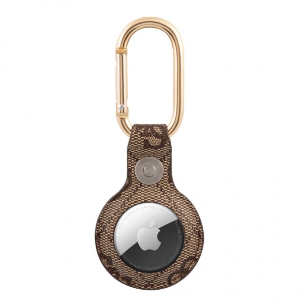 Guess AirTag Hållare Vintage Script Brun