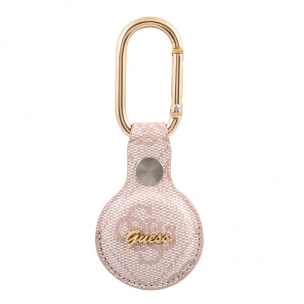 Guess AirTag Hållare Vintage Script Rosa