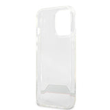 AMG iPhone 13 Pro Max Skal Electroplated Horizontal Stripes Röd Transparent