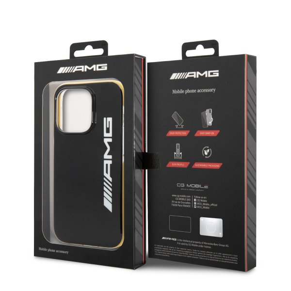 AMG iPhone 14 Pro Skal med Logo Svart Gul