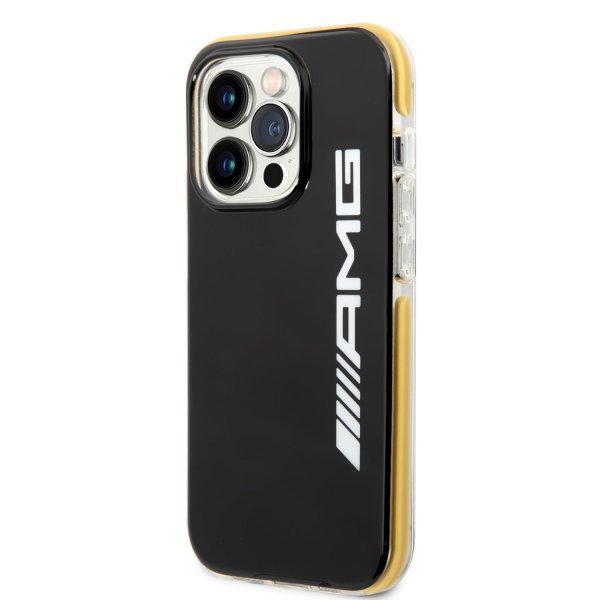 AMG iPhone 14 Pro Skal med Logo Svart Gul