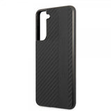 AMG Samsung Galaxy S21 FE Skal Leather Stripe Carbon Svart