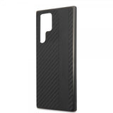 AMG Samsung Galaxy S22 Ultra Skal Leather Stripe Carbon Svart