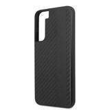AMG Samsung Galaxy S22 Skal Leather Stripe Carbon Svart